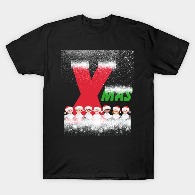 Xmas with chidlren T-Shirt by Tee Trendz